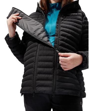 Berghaus Women's Nula Maternity 2in1 Hooded Jacket in Black - Size 14 - Buy Online on GoSupps.com