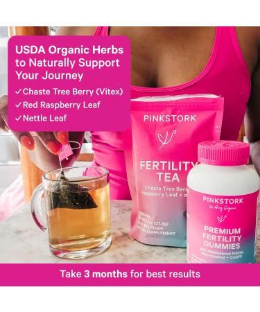 Pink Stork Fertility Tea Bundle for Couples: Women s Sweet Mint + Men s Organic Reproductive Support Tea with Vitamin C Zinc and Herbal Blend for Conception and Wellness 30 Servings Each - Buy Online on GoSupps.com
