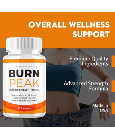 (2 Pack) Burn Peak Capsules BurnPeak Loss Support Formula Supplement Pills Natural Vitamin Maximum Energy Pre Workout Booster Healthy Digestion Sexy Slim Body Wellness Sculpt Reviews Pastillas (120ct) - Buy Online on GoSupps.com