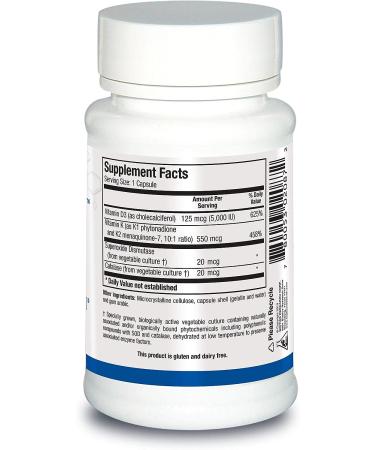 BIOTICS Research Bio DK Caps: Emulsified Vitamin D3 & Vitamin K for Stronger Bones, Heart Health, and Musculoskeletal Strength - 60 Capsules - Buy Online on GoSupps.com