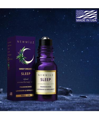 Sleep Well Essential Oil Roll-On | Anti-Stress Calming Aromatherapy Stick - Lavender Bergamot & Frankincense - Perfect Gift for Women | Destress & Relaxation | New Miuz USA - Buy Online on GoSupps.com
