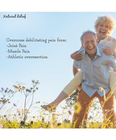 Natural Relief 1222 8oz - Effective Pain Relief for Muscles, Joints, Back, Knees, Fingers, and Feet - Buy Online on GoSupps.com
