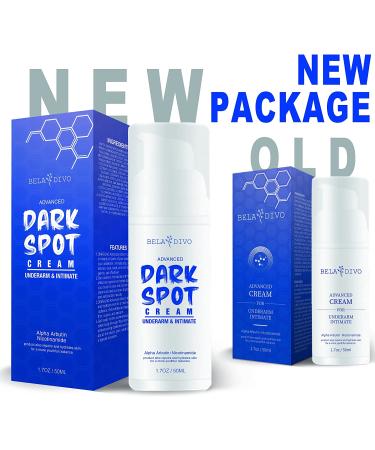 BELA DIVO Dark Spot Cream | Natural Underarm & Intimate Cream | Dark Spot Corrector for Face & Sensitive Skin | Hyperpigmentation & Even Skin Tone | Alpha Arbutin & Niacinamide (1.7oz/50ml) - Buy Online on GoSupps.com