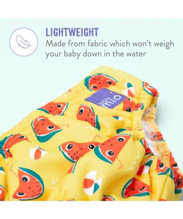 Bambino Mio Reusable Swim Set - 2 Swim Nappies & Rash Top UPF40+ Tropical | 6-12 Months - Buy Online on GoSupps.com