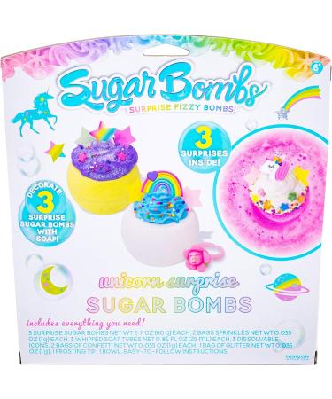 Unicorn Themed Fizzing Bombs Kit with Surprise Gift and Whipped Soap - Design & Decorate by Horizon Group USA - Buy Online on GoSupps.com