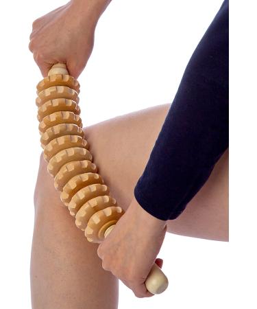 Hovom Wood Therapy Roller - Colombian Maderoterapia Anti-Cellulite Tool - Buy Online on GoSupps.com