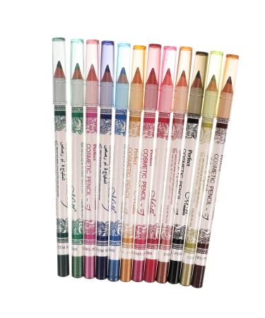 FRCOLOR Eyeliner Pen Pcs Colored Eyeliner Pencils Color Colored s Colorful Makeup Makeup Set Lip Line Bamboo Waterproof Mediumx2pcs as shownx2pcs