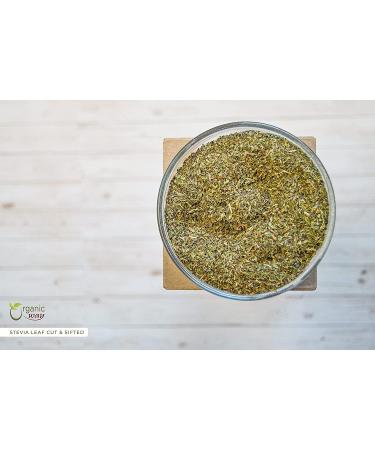 Organic Way Stevia Leaf Cut & Sifted - 1 lb (16 oz) | Raw Vegan Non GMO & Gluten Free | USDA & Kosher Certified | From India - Buy Online on GoSupps.com