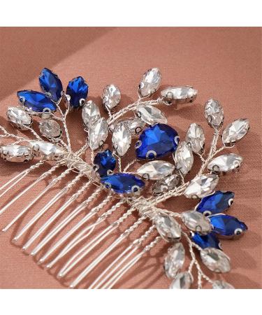 Bridal Wedding Hair Comb Bridal Hair Comb Wedding Vintage Insert Comb Headdress Insert Comb for Women and Girls 11.5x7cm Silver - Buy Online on GoSupps.com