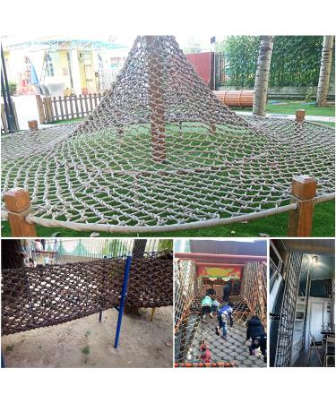Climbing Net Heavy Duty Rope Cargo Net Tree House Climbing Safety Net Stair Balcony Railing Protection Net Outdoor Playground Nets(Size:2 * 2m(6.6 * 6.6ft)) () - Buy Online on GoSupps.com