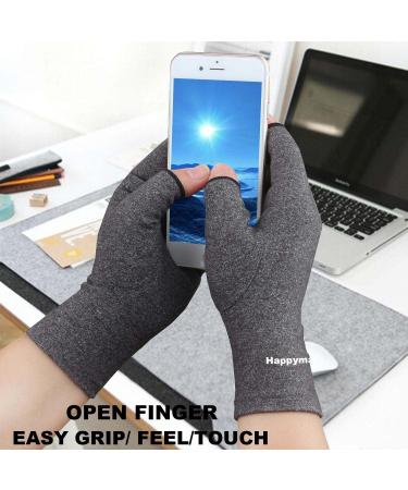 Happymart Black Arthritis Compression Gloves - 2 Pairs for Joint Pain Relief & Wrist Support - Small Size - Pack of 4 - Buy Online on GoSupps.com