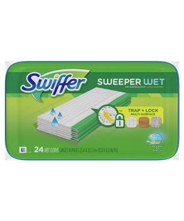 Swiffer Sweeper Wet Mopping Cloths, Open-Window Fresh, 24 count