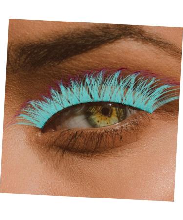 FOMIYES 25 Pairs Colored False Eyelashes Fake Lashes False Eyelashes Individual Winged Eyelashes Colorful Lashes Makeup Tools for Women Carnival Party Eyelashes Imitation Strip Extend - Buy Online on GoSupps.com
