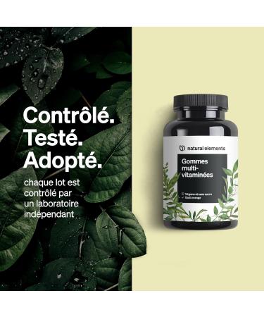 Multivitamin Gums 120 Gummies Natural Orange Flavor for Adults with 12 Vitamins and Mineral Salts (Vitamin C D3 Biotin Folic Acid Zinc etc.) Made in Germany - Buy Online on GoSupps.com