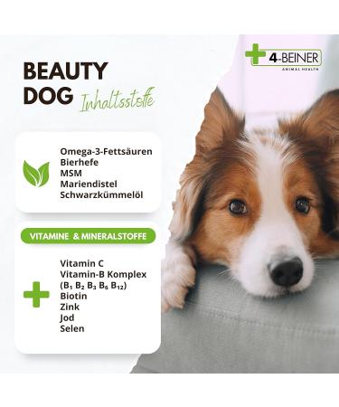 4-Legged Beauty Dog Multi-Vitamin | MSM Omega 3 B Complex & More | Premium Canine Health Formula - Buy Online on GoSupps.com