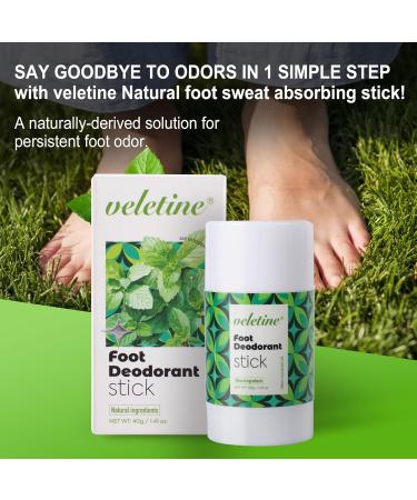 Foot Deodorant Stick Nourishing & Refreshing Feet Odor Stick for Stinky Feet Travel Size Heel Cream Foot Cream Stick Roll-on Foot Lotion Stick for Men&Women 40g/1.41 oz - Buy Online on GoSupps.com