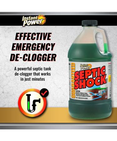 Instant Power Septic Shock - Septic Tank Treatment & Drain Cleaner - 67.6 FL OZ - 2 Liter - Buy Online on GoSupps.com