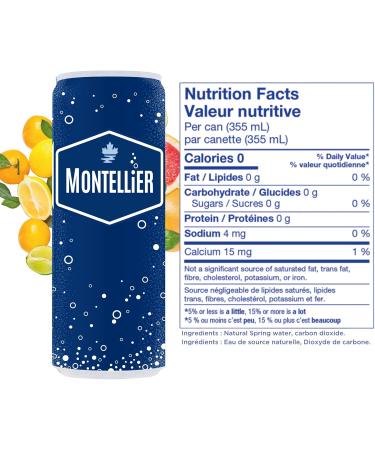 Montellier Carbonated Natural Mineral Water 10x355mL - Buy Online on GoSupps.com