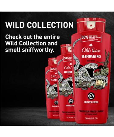 Old Spice Body Wash for Men MambaKing Long Lasting Lather 709 ml Body Wash Mamba King - Buy Online on GoSupps.com