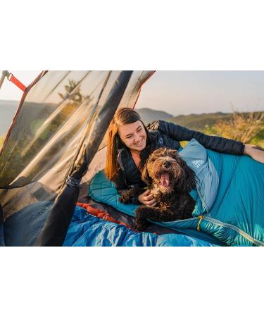 Kelty Cosmic 20 Degree Down Sleeping Bag - Premium Thermal Efficiency, Soft Touch, Large Footbox - Lyons Blue/Dark Shadow - Buy Online on GoSupps.com