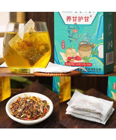 18 Flavors of Liver Protection Tea Chinese Nourishing Liver Tea Liver Tea Detox Organic for Fatty Liver Nourish The Liver and Protect The Liver Health Preserving Tea for All People (2PCS) - Buy Online on GoSupps.com