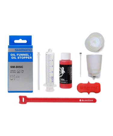 Bleed Kit for SHIMANO Hydraulic Brakes 60ml Mineral Oil Funnel Stopper Bleed Block 20ml Syringe