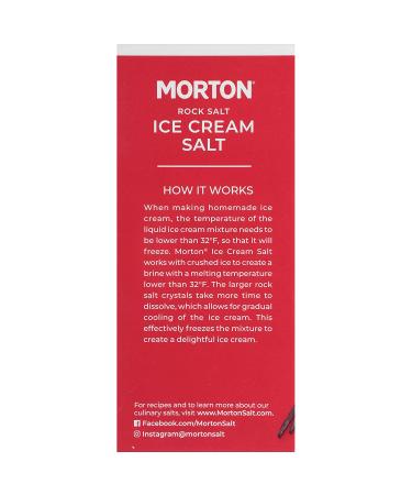 Morton Ice Cream Salt - 4 Pounds | Essential for Ice Cream Makers - Buy Online on GoSupps.com