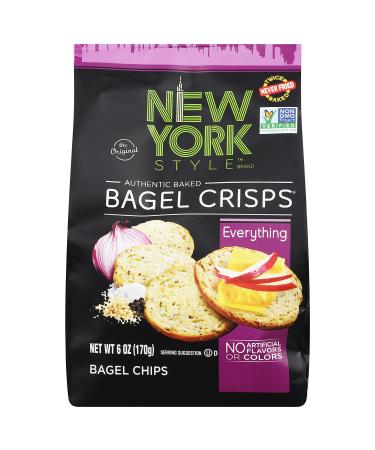 New York Style Bagel Crisps, Everything, 6 Ounce