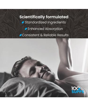 100 Supps Magnesium Glycinate 400mg 60 Capsules | 30-Day Supply | Chelated Magnesium for Muscle Nerve and Sleep Support | Vegan Gluten-Free Non-GMO | Manufactured in USA - Buy Online on GoSupps.com