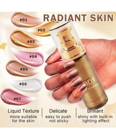 Body Shimmer Oil & Glitter - Waterproof Bronzer Glow Lotion | Moisturizing Highlighter | 103g Glistening Bronze for Radiant Skin - Buy Online on GoSupps.com