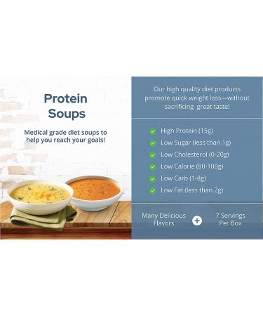 NutriWise Bacon & Cheese Protein Soup 7/Box | Healthy Meal Replacement for Hunger Control | Low Fat, Low Sugar, 100 Calorie, Low Carb - Buy Online on GoSupps.com