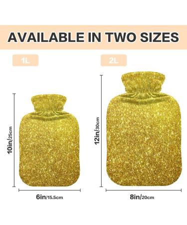 Glitzer Gold Galaxy Star Warm Bottle 2L - Ideal Hot Cold Compress for Pain Relief | Perfect for Children Men & Women - Buy Online on GoSupps.com
