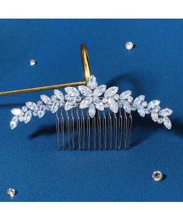 Missgrace Boho Zircon Crystal Hair Comb - Bridal Wedding Prom Hair Accessory for Women and Girls - Buy Online on GoSupps.com