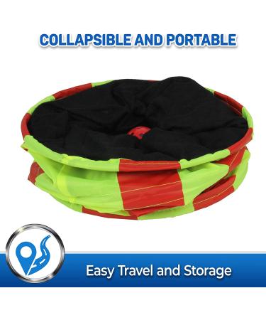 Pet Magasin Collapsible Cat Tunnel Toys (2 Pack) for Small to Large Pets - Interactive Tubes with Balls and Crinkle Peep Hole - Buy Online on GoSupps.com