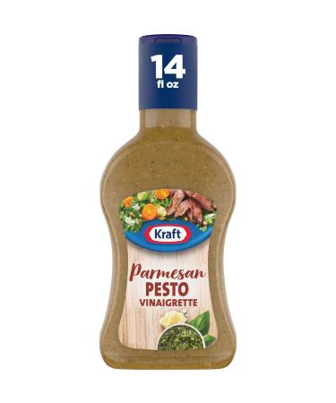 Kraft Parmesan Pesto Vinaigrette Salad Dressing (14 fl oz Bottle)