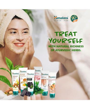 Himalaya Gentle Exfoliating Apricot Scrub Polishes impurities for Clean skin | Moisturizes relieves and brightens skin | Suitable for all skin types - 75ml - Buy Online on GoSupps.com