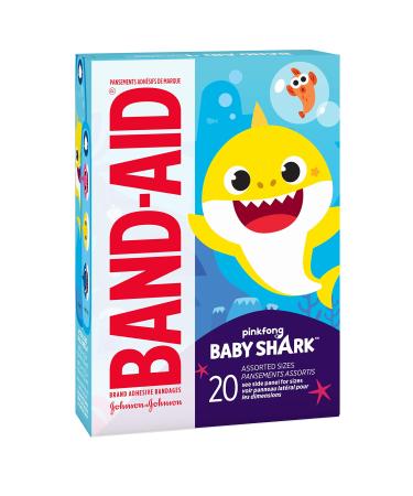 Bandaid Baby Shark 20CT - Buy Online on GoSupps.com