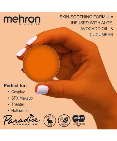 Mehron Paradise Makeup AQ - Orange (7g) | Professional Face & Body Paint for International Shipping - Buy Online on GoSupps.com