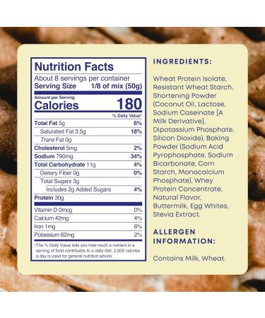 High Protein Pancake & Waffle Mix - 30g Protein Low Carb Keto Friendly - Phoros Nutrition - Buy Online on GoSupps.com