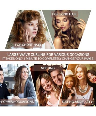 3 Barrel Curling Iron 25mm Hair Curler Hair Waver Wand Adjustable Temperature with 2 Temperature Control for Long or Short Hair Styling Curling Iron Large Wave Ceramic Wide Hair Crimpers Black - Buy Online on GoSupps.com