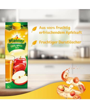 Buy Pfanner 100% Apple Juice - Classic Fruit Juice No Added Sugar - 2L Pack | International Shipping - Buy Online on GoSupps.com