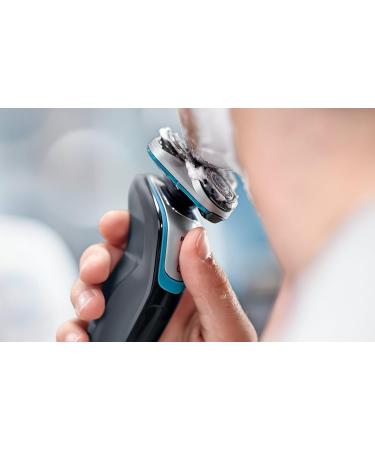 Philips S5400/06 Series 5000 Aqua Touch Electric Shaver with Smart Click Precision Trimmer Charcoal Grey - Aquatic Blue - Super Nova Silver 5 Piece Set - Buy Online on GoSupps.com