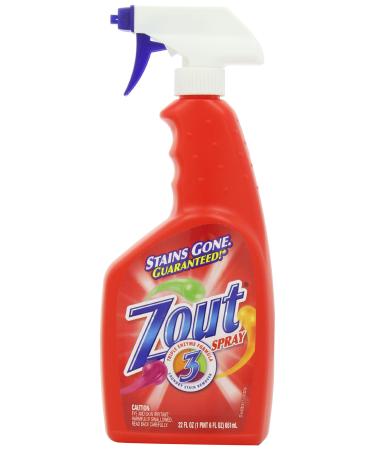 Zout Laundry Stain Remover Spray, Triple Enzyme Formula, 22 Ounce