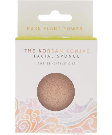 The Konjac Sponge Co The Elements Air with Calming Chamomile and Pink Clay Facial Sponge - Sensitive Cleansing and Exfoliating Tool - Buy Online on GoSupps.com
