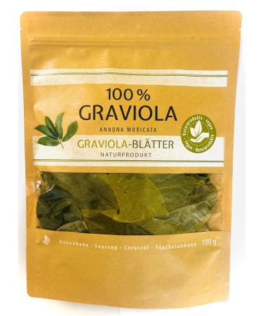 Graviola.de 100g of premium graviola leaves grown by Graviola.de. - No additives - No pesticides - Always from a new harvest. (1)