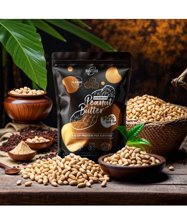 Nustino Classic - Peanut Butter Powder 400g | Degreased Peanut Butter | Healthy Snack | Peanut Cream Powder | Peanuts Salt & - Buy Online on GoSupps.com