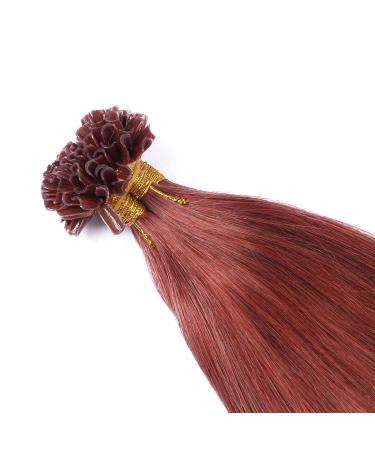 Buy Keratin Bonding U-Tip Extensions - 40cm Red - 50 Strands - 100% Real Hair - High Quality by Novon - Buy Online on GoSupps.com