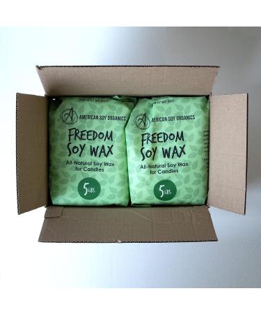 American Soy Organics Microwavable Soy Wax Beads - 10lb Premium Candle Making Supplies - Buy Online on GoSupps.com