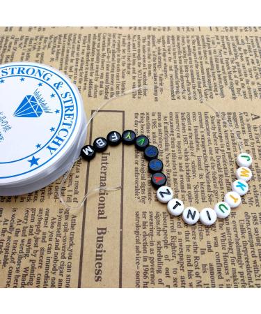 Amaney 0.8mm White Elastic Bracelet String for Jewelry Making - Buy Online on GoSupps.com