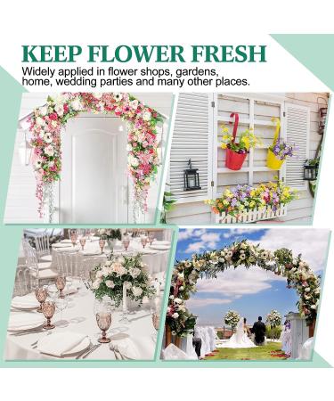 150 Pcs Plastic Floral Water Tubes with Rubber Caps - Flower Arrangement Supplies - 6 Inches - Buy Online on GoSupps.com
